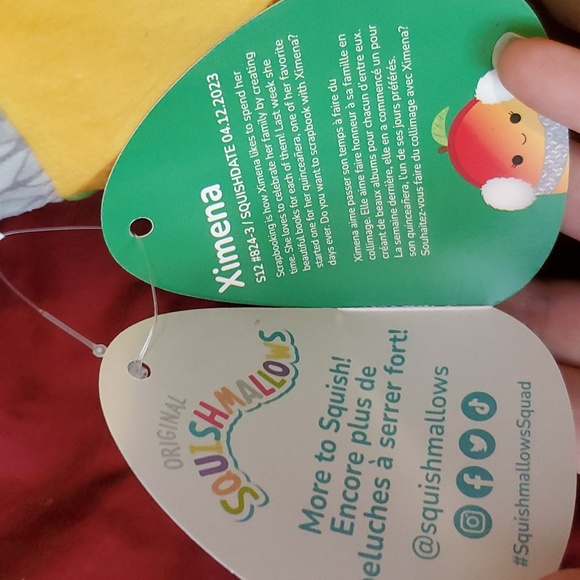 Squishmallow Ximena the Mango 12” NWT - Picture 4 of 4